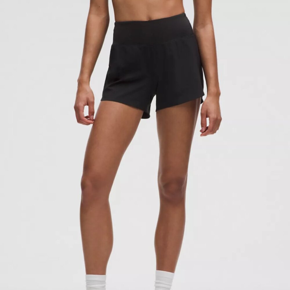 Lululemon Speed Up Mid-Rise 4" Shorts Black Size 6